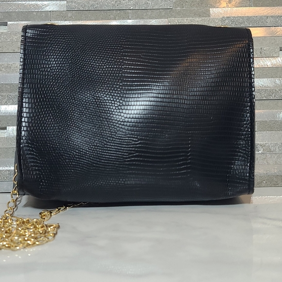 Black Leather Crossbody - Picture 3 of 5